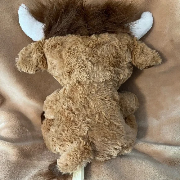 Estate Scottish Highlander Stuffed Toy - Tan and White - Picture 5 of 9